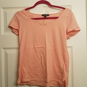 😎 Lauren by Ralph Lauren T-shirt with Lace